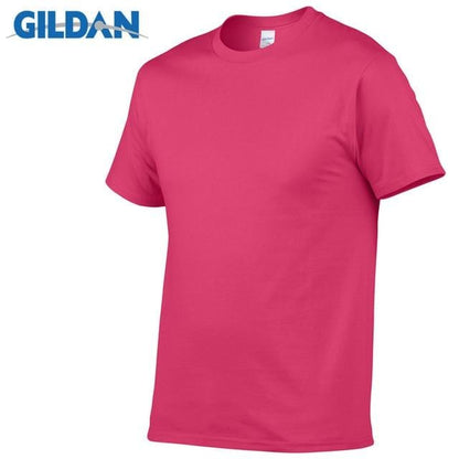 5pcs/Lot GILDAN Brand Solid Color T Shirt Mens Black And White 100% Cotton T-shirts Summer Skateboard Tee Boy Skate Tshirt Tops