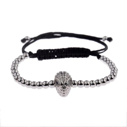 Classic Luxury CZ Black Zircon Long Tubes&amp;4MM Copper Beads Macrame Men Bracelets&amp;Bangles For Women Jewelry Bileklik