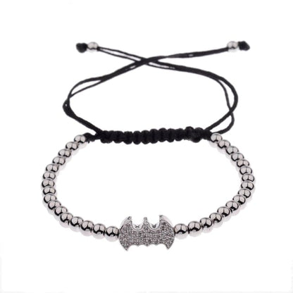 Classic Luxury CZ Black Zircon Long Tubes&amp;4MM Copper Beads Macrame Men Bracelets&amp;Bangles For Women Jewelry Bileklik