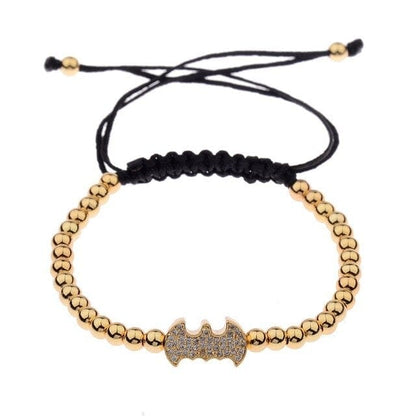 Classic Luxury CZ Black Zircon Long Tubes&amp;4MM Copper Beads Macrame Men Bracelets&amp;Bangles For Women Jewelry Bileklik