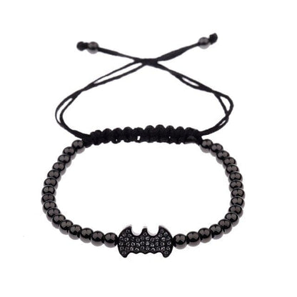 Classic Luxury CZ Black Zircon Long Tubes&amp;4MM Copper Beads Macrame Men Bracelets&amp;Bangles For Women Jewelry Bileklik