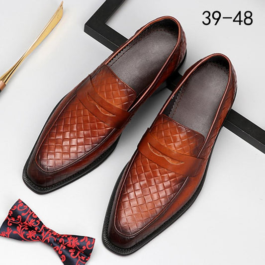 2020 New Tassels Mens Dress Shoes Leather Loafers Men Shoes Breathable Formal Wedding Shoes