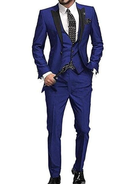 2020 New Arrival Groomsmen Peak Black Lapel Groom Tuxedos Burgundy Men Suits Wedding Best Man Blazer (Jacket+Pants+Vest)