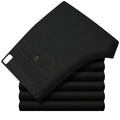 Autumn Winter Men Thicken Cotton Warm Pants Male Cotton Baggy Long Trousers Business Straight Black Casual Pants middle-aged