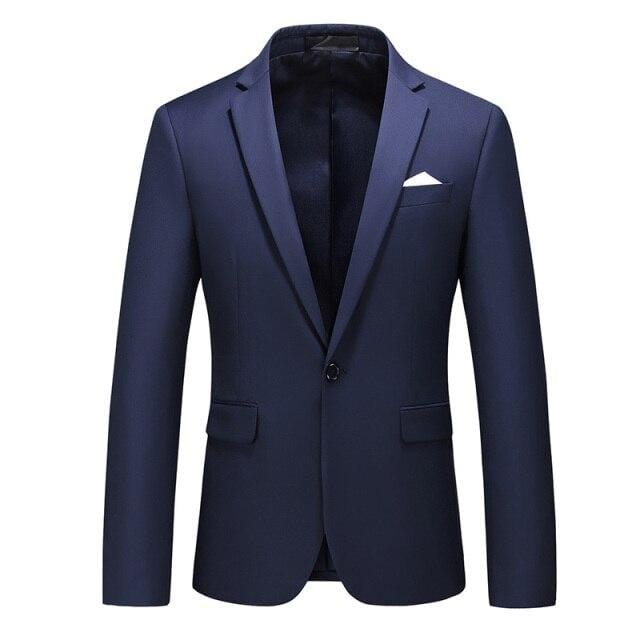 15 Color Men Formal Suit Jackets Business Uniform Work Blazer Tops Solid Regular Slim Fit White Wedding Suit for Men Big Size