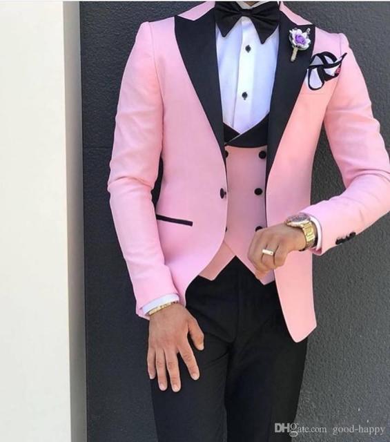 2020 Men's Suit Fashion Formal Business Slim Fit 3-Pieces White Blazers Burgundy Pant Men's Tuxedo Wedding Men Suits Groom Suit