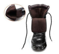 New Gothic Punk Men's Leather boots Motorcycle Boots Platform Rubber Boots Black Warm Mid Calf Military Combat Boots Fashion47