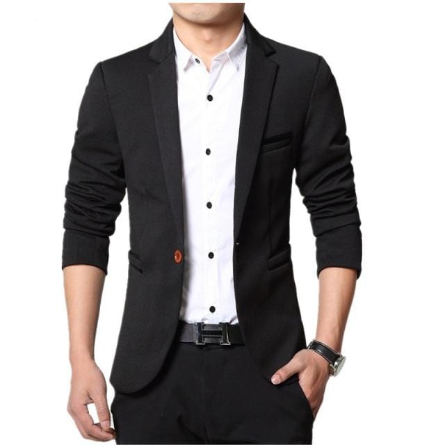 2021 New Fashion Spring and Autumn Casual Men Blazer Cotton Slim England Suit Blaser Masculino Male Jacket Blazer Men Size M-5XL