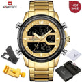 NAVIFORCE Watches for Men Luxury Brand Sport Quartz Wristwatch Waterproof Military Digital Male Clock Steel Relogio Masculino