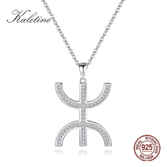 KALETINE New Luxury Crystal CZ AZA Pandantiv Colier Free Man 925 Sterling Silver Lanț Colier pentru femei Bijuterii de nuntă Cadouri