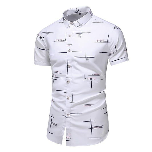 Fashion 9 Style Design Short Sleeve Casual Shirt Men's Print Beach Blouse 2021 Summer Clothing Plus Asian Size M-XXXL 4XL 5XL