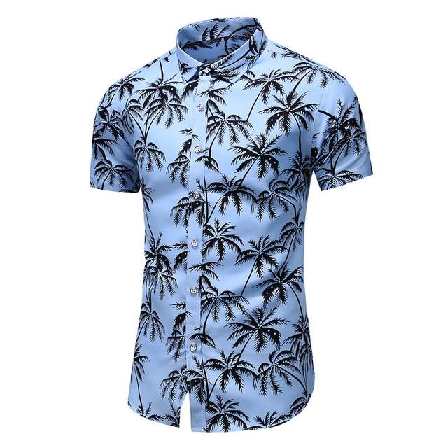 Fashion 9 Style Design Short Sleeve Casual Shirt Men's Print Beach Blouse 2021 Summer Clothing Plus Asian Size M-XXXL 4XL 5XL