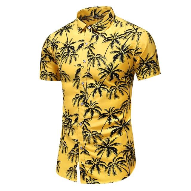 Fashion 9 Style Design Short Sleeve Casual Shirt Men's Print Beach Blouse 2021 Summer Clothing Plus Asian Size M-XXXL 4XL 5XL