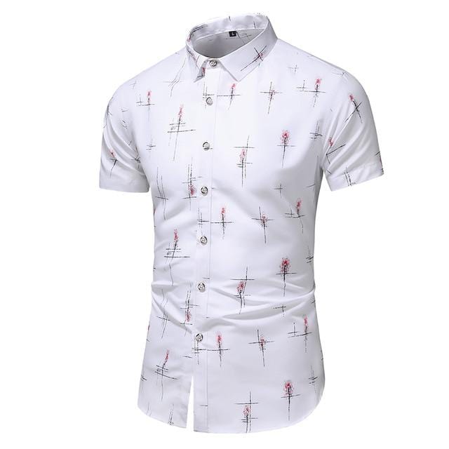 Fashion 9 Style Design Short Sleeve Casual Shirt Men's Print Beach Blouse 2021 Summer Clothing Plus Asian Size M-XXXL 4XL 5XL