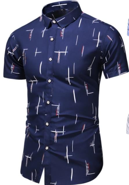 Fashion 9 Style Design Short Sleeve Casual Shirt Men's Print Beach Blouse 2021 Summer Clothing Plus Asian Size M-XXXL 4XL 5XL