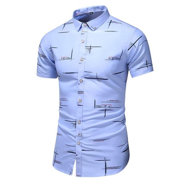 Fashion 9 Style Design Short Sleeve Casual Shirt Men's Print Beach Blouse 2021 Summer Clothing Plus Asian Size M-XXXL 4XL 5XL