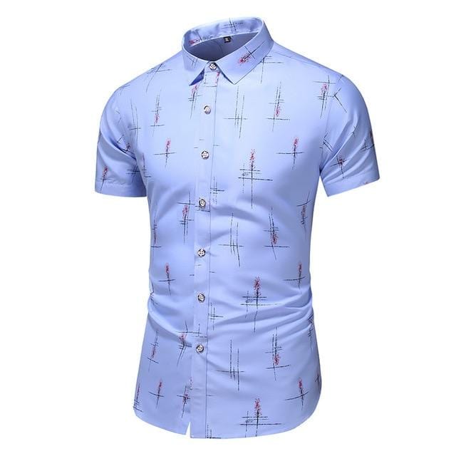 Fashion 9 Style Design Short Sleeve Casual Shirt Men's Print Beach Blouse 2021 Summer Clothing Plus Asian Size M-XXXL 4XL 5XL