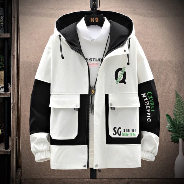 Men's Windbreaker Jackets Youth Korea Fashion Print Casual Coat Male Clothing  Spring Autumn Jackets Men Dropshipping