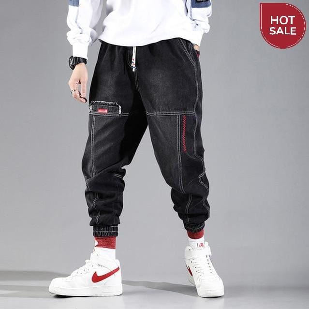 2021 New Streetwear Hip Hop Cargo Pants Men's jeans Cargo Pants Elastic Harun pants Joggers Pants In Autumn and Spring Men Cloth