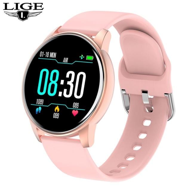 2021 New Color Screen Smart Watch Women Men Waterproof Sport Fitness watch Heart rate blood pressure tracker For Xiaomi Huawei