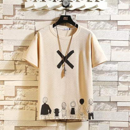 Short Sleeve T Shirt Men 2021 Summer High Quality Tshirt Top Tees Classic Brand Fashion Clothes Plus Size M-5XL O NECK