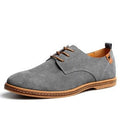 Plus Size Men Casual Leather Shoes  Trend Suede Shoes Winter Plus Velvet Leather Shoes Lace Up Basic Men Shoes