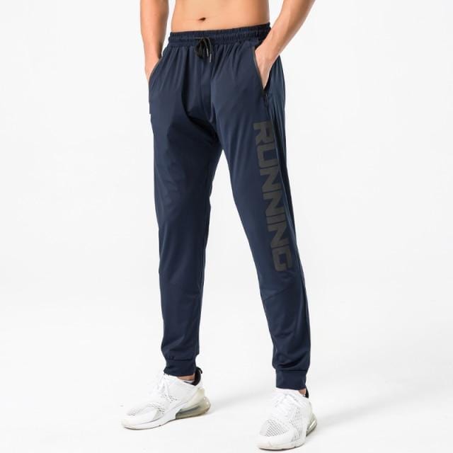 Pantaloni de sport pentru gimnastică Pantaloni de fitness subțiri pentru bărbați Pantaloni lungi pentru alergare, cu uscare rapidă, elastici, pentru antrenament pentru bărbați