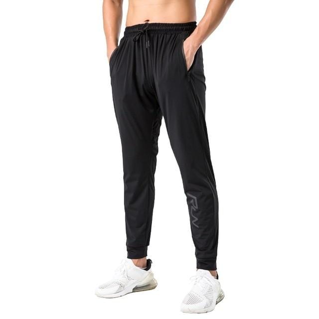 Pantaloni de sport pentru gimnastică Pantaloni de fitness subțiri pentru bărbați Pantaloni lungi pentru alergare, cu uscare rapidă, elastici, pentru antrenament pentru bărbați