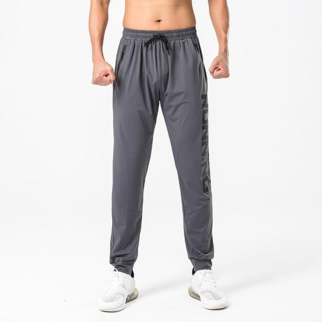 Pantaloni de sport pentru gimnastică Pantaloni de fitness subțiri pentru bărbați Pantaloni lungi pentru alergare, cu uscare rapidă, elastici, pentru antrenament pentru bărbați