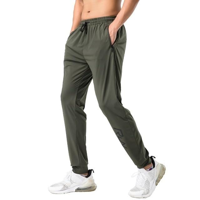 Pantaloni de sport pentru gimnastică Pantaloni de fitness subțiri pentru bărbați Pantaloni lungi pentru alergare, cu uscare rapidă, elastici, pentru antrenament pentru bărbați