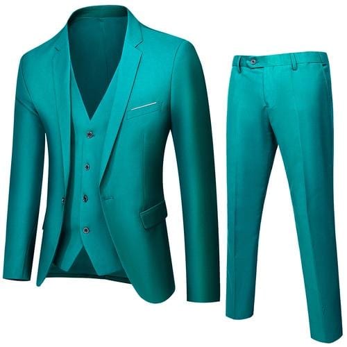 Business Suit Jacket Coat Blazers Trousers Waistcoat Men's Wedding Three Pieces Pants Vest Large Size Professional Suits
