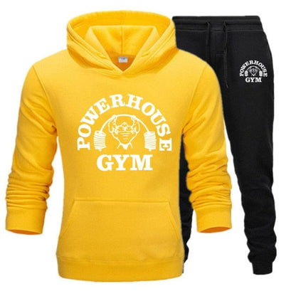 Hoodies Men's Sportswear Sets Casual Tracksuit Men 2 Piece Sweatshirt + Sweatpants Suit  Autumn Winter Hooded Thick Top Male