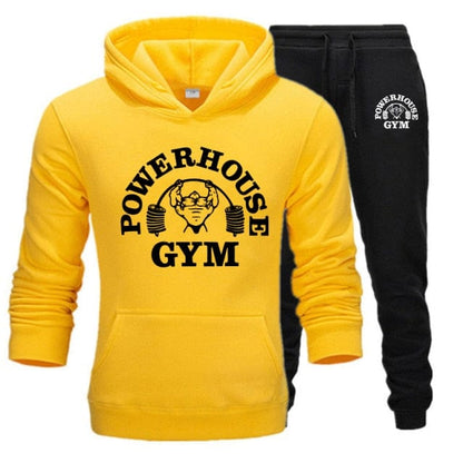 Hoodies Men's Sportswear Sets Casual Tracksuit Men 2 Piece Sweatshirt + Sweatpants Suit  Autumn Winter Hooded Thick Top Male