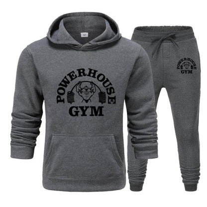 Hoodies Men's Sportswear Sets Casual Tracksuit Men 2 Piece Sweatshirt + Sweatpants Suit  Autumn Winter Hooded Thick Top Male
