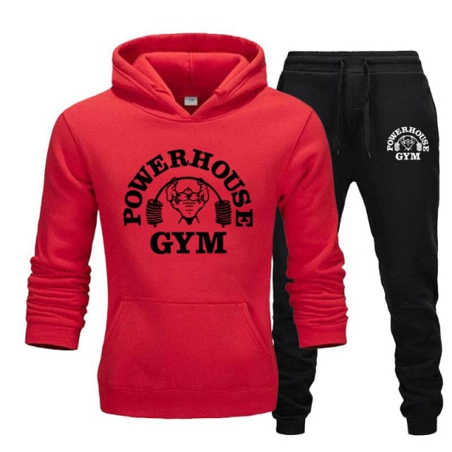 Hoodies Men's Sportswear Sets Casual Tracksuit Men 2 Piece Sweatshirt + Sweatpants Suit 2020 Autumn Winter Hooded Thick Top Male