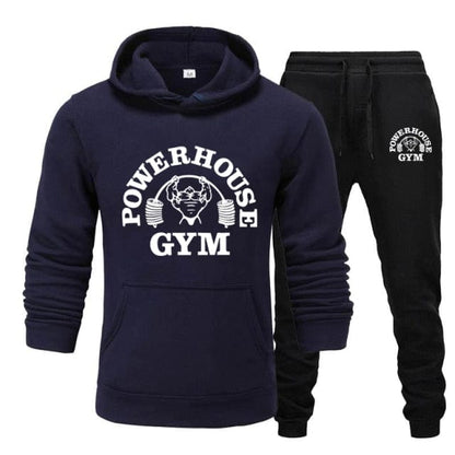 Hoodies Men's Sportswear Sets Casual Tracksuit Men 2 Piece Sweatshirt + Sweatpants Suit  Autumn Winter Hooded Thick Top Male