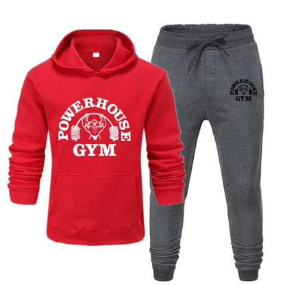 Hoodies Men's Sportswear Sets Casual Tracksuit Men 2 Piece Sweatshirt + Sweatpants Suit  Autumn Winter Hooded Thick Top Male