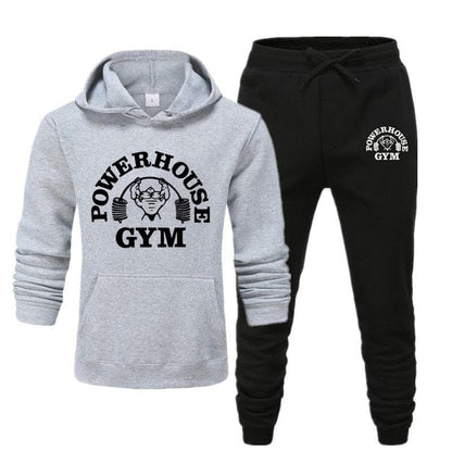 Hoodies Men's Sportswear Sets Casual Tracksuit Men 2 Piece Sweatshirt + Sweatpants Suit  Autumn Winter Hooded Thick Top Male