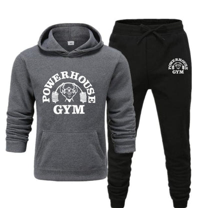 Hoodies Men's Sportswear Sets Casual Tracksuit Men 2 Piece Sweatshirt + Sweatpants Suit  Autumn Winter Hooded Thick Top Male