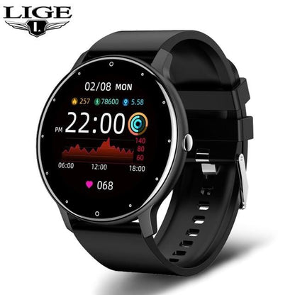 LIGE 2021 Fashion Smart Watch Ladies Heart Rate Blood Pressure Multifunctional Sport Watch Men Woman Waterproof Smartwatch Women