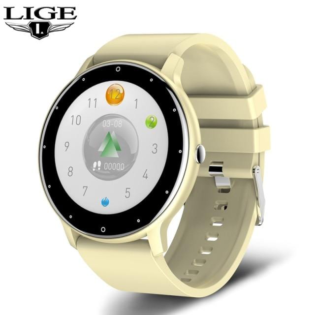 LIGE 2021 Fashion Smart Watch Ladies Heart Rate Blood Pressure Multifunctional Sport Watch Men Woman Waterproof Smartwatch Women