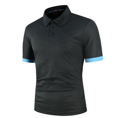 KB Men Polo Men Shirt Short Sleeve Polo Shirt Contrast Color Polo New Clothing Summer Streetwear Casual Fashion Men tops