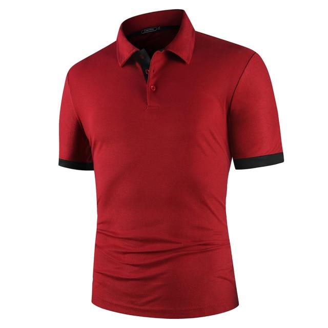 KB Men Polo Men Shirt Short Sleeve Polo Shirt Contrast Color Polo New Clothing Summer Streetwear Casual Fashion Men tops