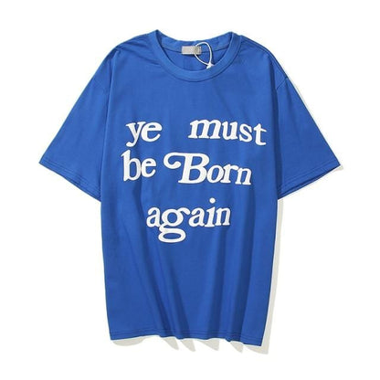 Kanye West Kids See Ghosts Oversize Men T Shirt Tour Commemorative Printed Retro Loose Harajuku Crew Neck Short Sleeve T-shirt