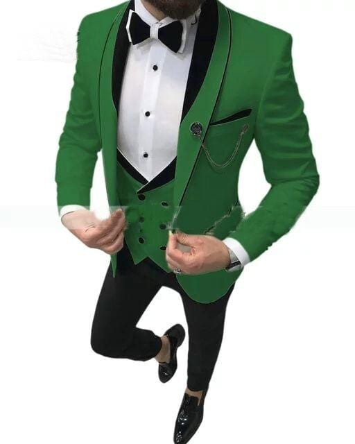 2020 Men's Suit Fashion Formal Business Slim Fit 3-Pieces White Blazers Burgundy Pant Men's Tuxedo Wedding Men Suits Groom Suit