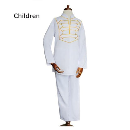 H&D Men Kid Boy African Clothes Long Sleeve T shirt Pants Suit For Male Father Son Dashiki Embroidery Clothing Party Wears 2021