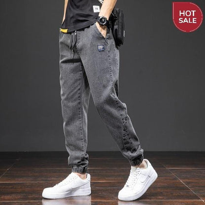 Spring Summer Black Blue Cargo Jeans Men Streetwear Denim Jogger Pants Men Baggy Harem Jean Trousers Plus Size 6XL 7XL 8XL
