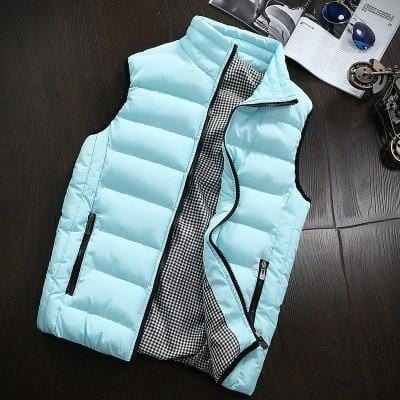 2021 Autumn Winter New Men Cotton Vest Jacket Solid Color Sleeveless Down Waistcoat Jacket Male Casual Vest Coat Plus Size 5XL