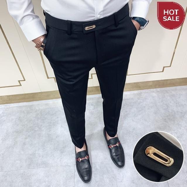 Suit pants spring men's suit pants fashion casual Slim business suit pants men's wedding party work pants classic large size 28-