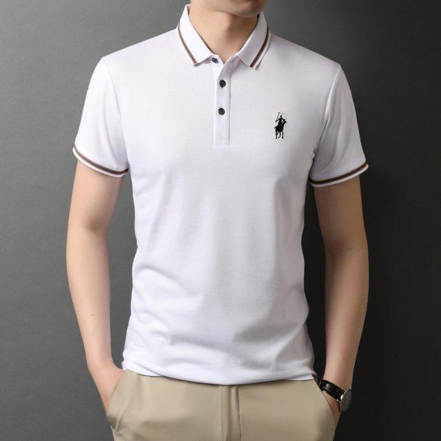 Top Grade New Designer Logo Brand Summer Mens Polo Shirts With Short Sleeve Turn Down Collar Casual Tops Fashions Men Clothing